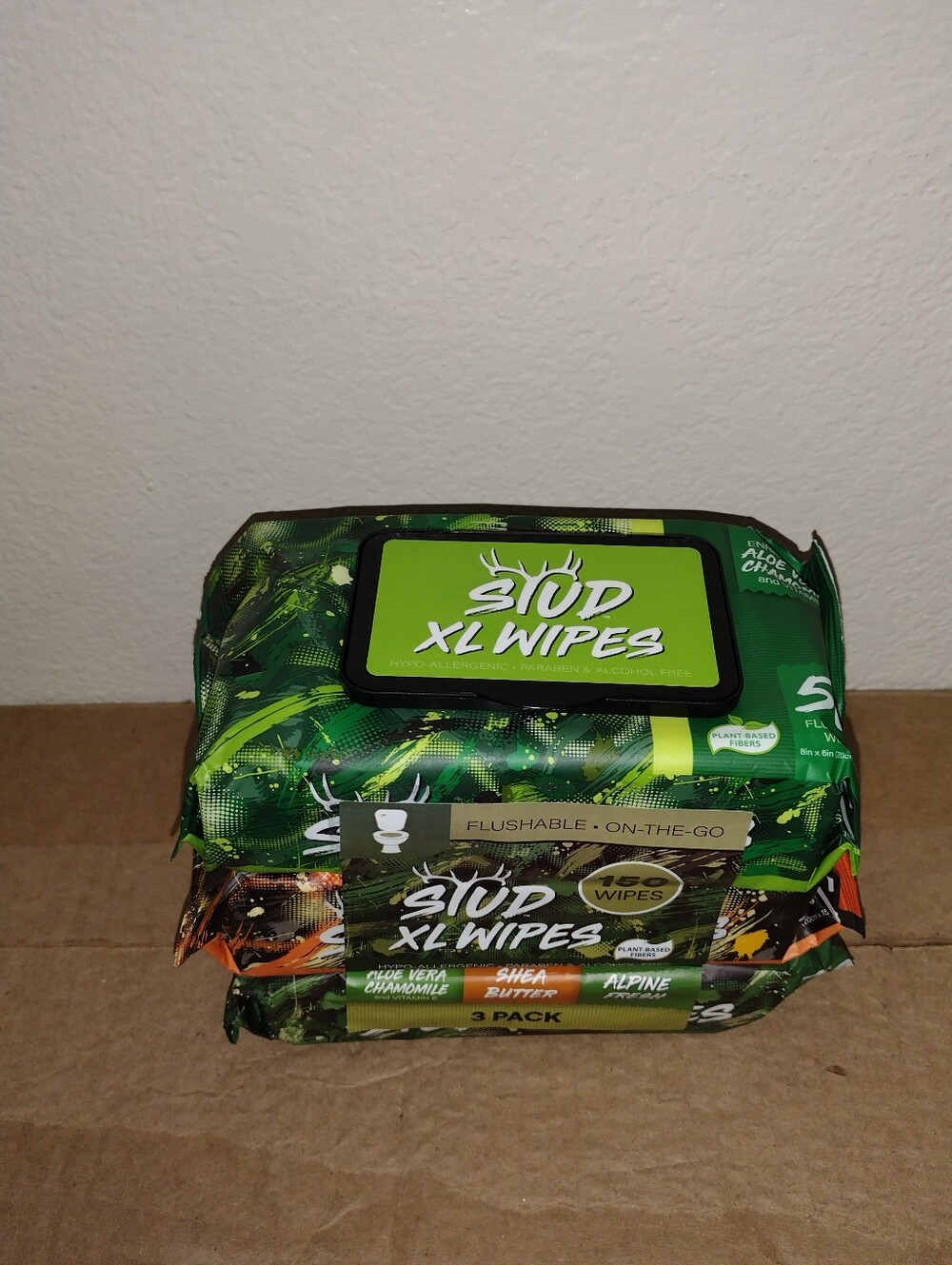 STUD XL WIPES X150 PCS MEN'S WIPES HYPO-ALLERGENIC PARABEN & ALCOHOL FREE